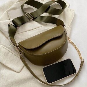 Olive Green Crossbody / Shoulder Bag